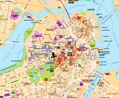 National Park Service downloadable map of Boston