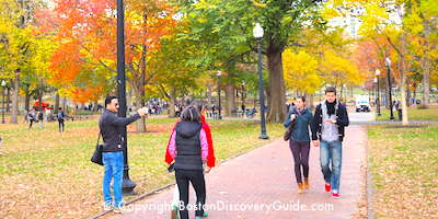 Boston's Boston Common and its  attractions