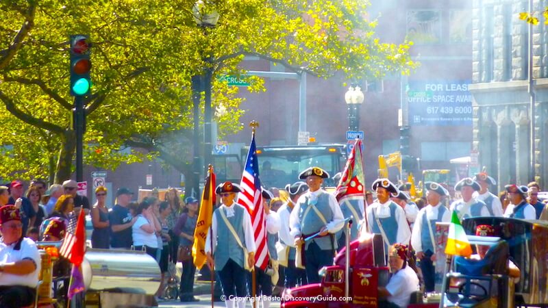 Boston Columbus Day parade - Colonial militia