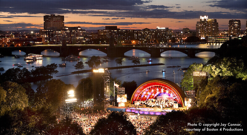 July 4th Boston Pops Concert at the Hatch Shell on the Esplanade