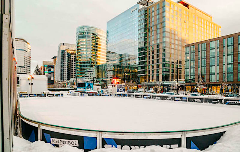 Snowport Ice Rink - photo courtesy of Boston Seaport
