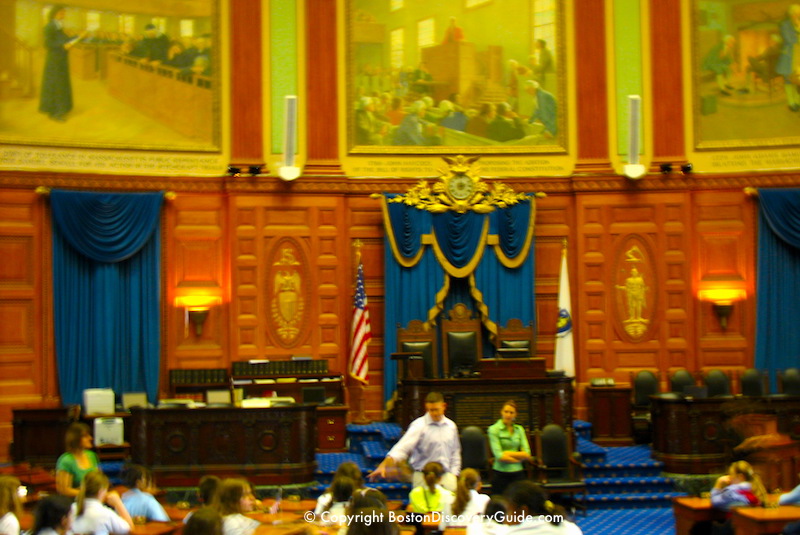 House of Representative Chambers in Massachusetts State House