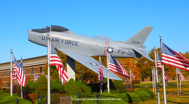 F-86 Sabrejet from Korean War at Hanscom Air Force Base in Concord MA, 10 miles west of Boston 