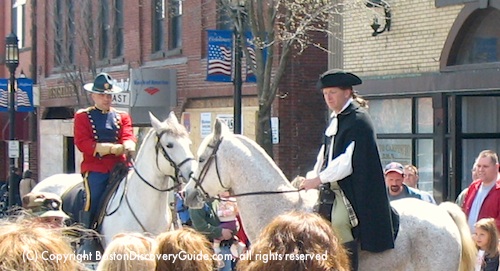 Reenactment of Paul Revere's ride