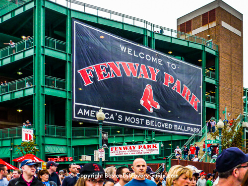 Crowd of fans outside Fenway Park after a Red Sox Game - Top June event in Boston