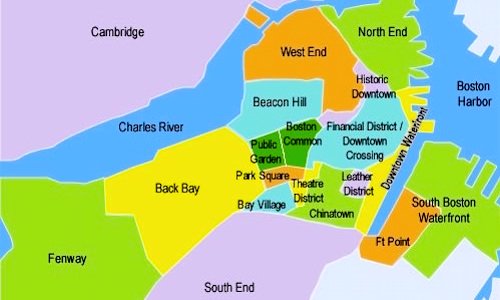 Boston Sightseeing Map & Guide