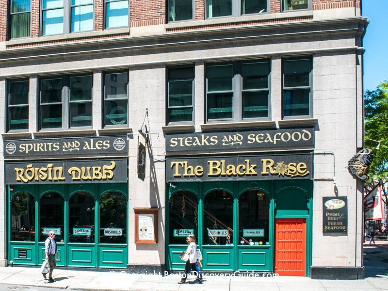 The Black Rose Irish pub in Downtown Boston