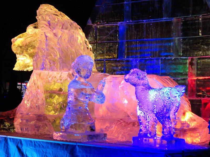 First Night Boston ice sculpture 