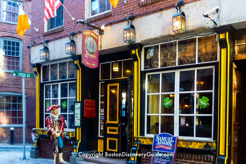 Green Dragon Tavern in Boston's historic downtown