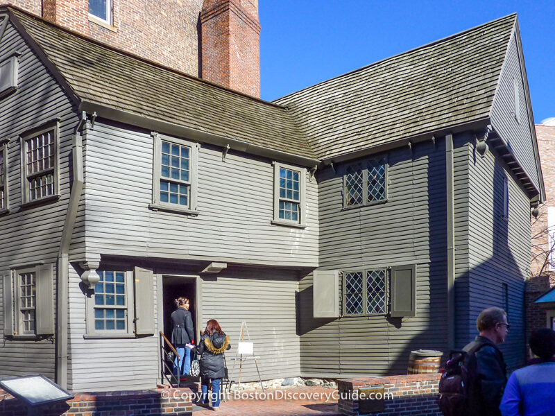 17th century Paul Revere House in Boston's North End